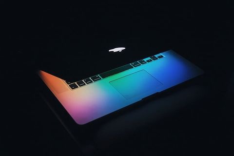 办公室、工作、商务、工作区、桌子、桌子、小工具、macbook