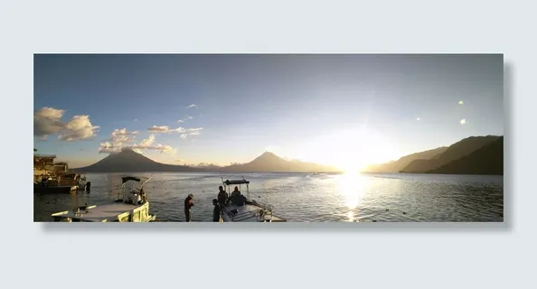 panajachel、solola、危地马拉、atitlan湖、水、天空、山脉、阳光