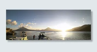 panajachel、solola、危地马拉、atitlan湖、水、天空、山脉、阳光