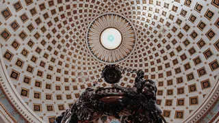 马耳他、伊尔·莫斯塔、圆形大厅、帕拉利斯梅、symétrie、对称、金色、光泽