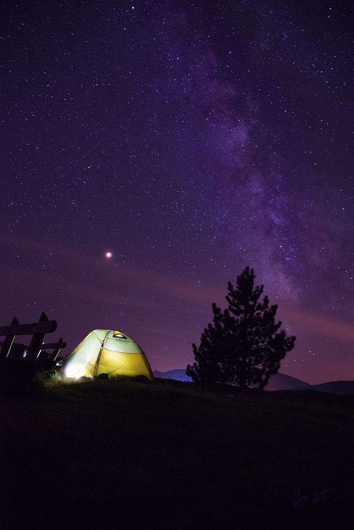 露营，星星，牛奶路，夜晚，天空，星星-空间，空间，风景-自然