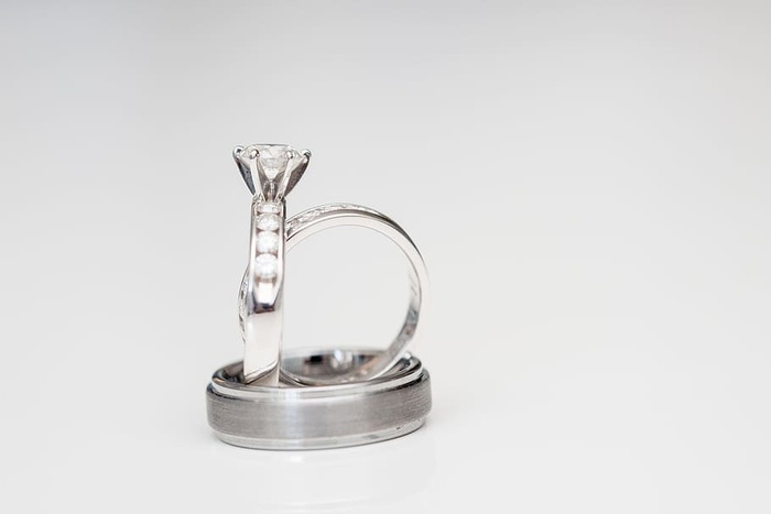 奢侈品、戒指、乐队、婚姻、配饰、特写、钻石、订婚