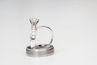 奢侈品、戒指、乐队、婚姻、配饰、特写、钻石、订婚