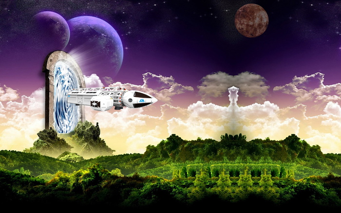 怀特、飞机、前进、门户、幻想、星际之门、宇宙飞船、科幻小说