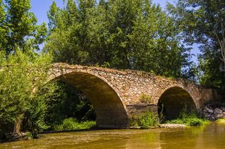 树, 自然, 水体, 河流, 木纤维板, 植物, 拱门, 建筑