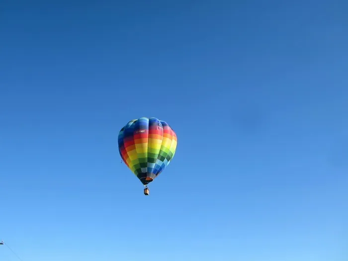 冒险，空中，气球，蓝天，明亮，多彩，多彩，日光