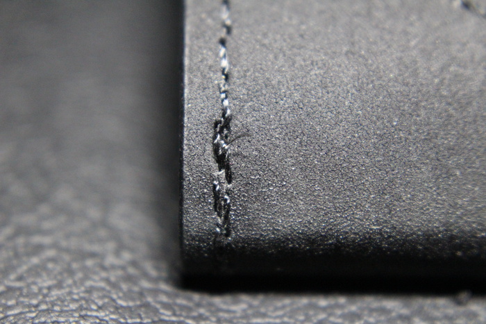 艺术皮革，接缝，缝合，rau，结构，部分，黑色，特写