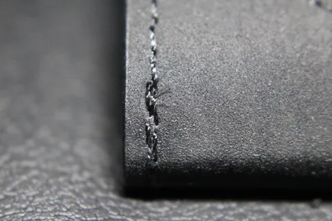 艺术皮革，接缝，缝合，rau，结构，部分，黑色，特写