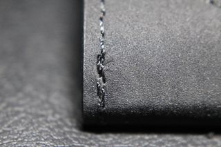 艺术皮革，接缝，缝合，rau，结构，部分，黑色，特写