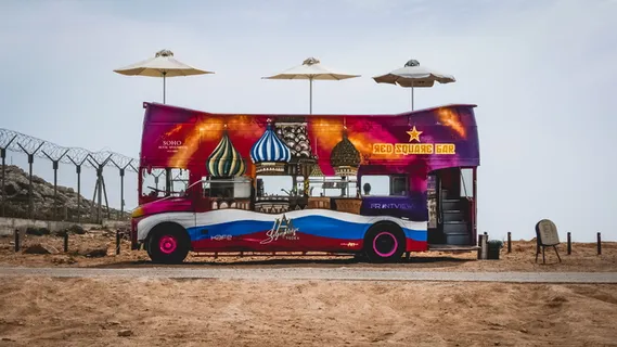 公共汽车，汽车，汽车，双层车，夏天，聚会，酒吧，饮料