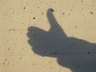 人影，大拇指，大拇指，大拇指，积极，优秀，喜欢