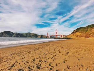 旧金山, 贝克海滩, 美国, 天空, 旧金山, 金门大桥, 海滩, 桥