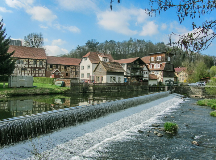 Weir，Water，德国图林根州，River，德国图林根州，Murrit，建筑外观