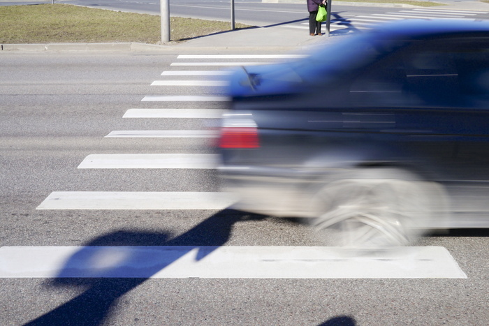 运动，人行横道，汽车，街道，运动，交通，模糊运动，道路