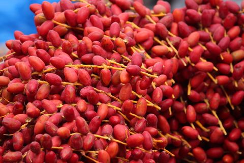 新鲜、枣、水果、食物、成熟、红色、户外、无人