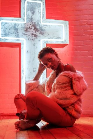 高时尚霓虹灯照片