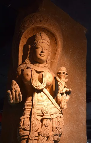 印度, 雕塑, 乳腺癌, 女神, 护肤, 美容院, 女人, 宗教