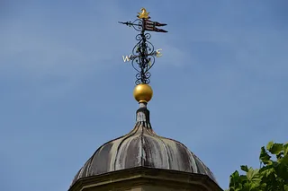 国家信托，天气脉络，屋顶，铅，旧，圆顶，建筑，天空