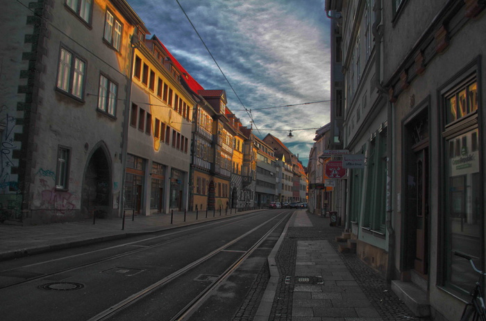 爱尔福特, 建筑, 架构, 路, 建筑外观, 建筑结构, 户外, 没有人