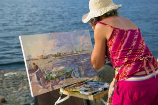 艺术，艺术家，女人，手，特写，人类，不可识别，天才