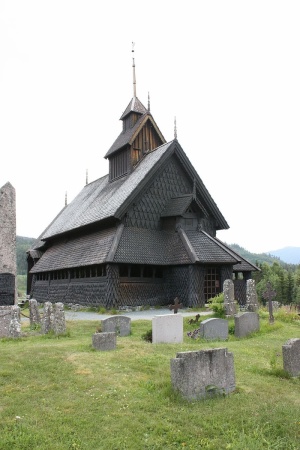 stave，挪威，教堂，墓地，三座教堂，木制，旧教堂，咒语