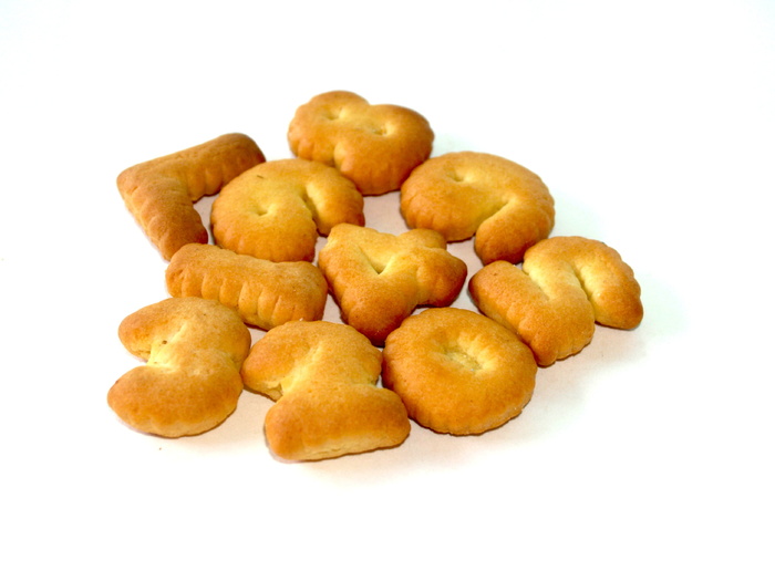 食物，字母表，饼干，字母，字体，烘焙，数字，饼干