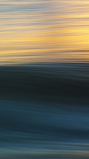 夏天，海洋，风景，金色，日落，大海，水，波浪