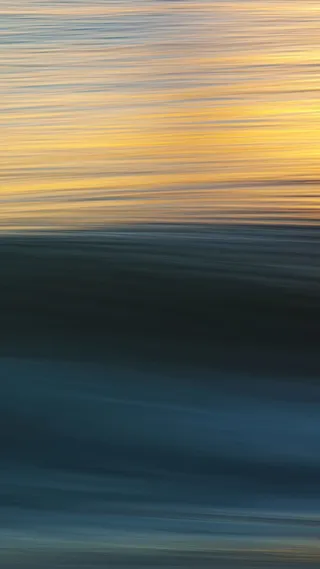 夏天，海洋，风景，金色，日落，大海，水，波浪