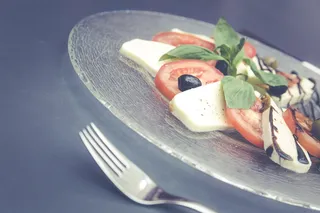 caprese，意大利，eat，食品，罗勒，膳食，可食用，番茄