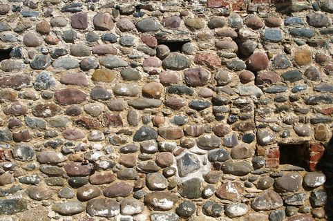 墙，鹅卵石，古老，背景，全框架，图案，没有人，天