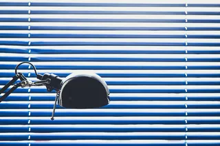 特写照片，黑色，学习灯，百叶窗，特写，照片，任务，灯