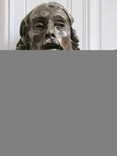 圣约翰浸信会、罗丹、半身像、青铜、雕塑、肖像、室内、头像