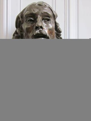 圣约翰浸信会、罗丹、半身像、青铜、雕塑、肖像、室内、头像