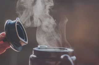 发烟罐的选择性聚焦摄影