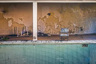 椅子，水池，旧的，废弃的，酒店，毁坏的，破旧的，怀旧的