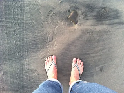 手，沙，腿，绘画，鞋，低截面，人腿，身体部位