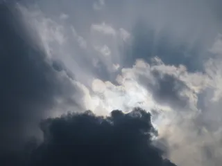 云，太阳，光，黑白，太阳，光，仙台，宫城县，东北