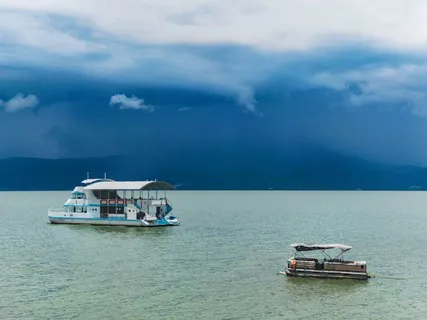 墨西哥，乔科特佩克，墨西哥23 670，湖景，地平线，暴风雨地平线，风暴酝酿，乌云