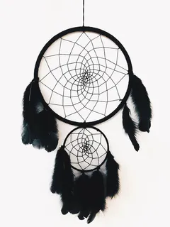 悬挂式黑色捕梦器 悬挂式黑色捕梦器