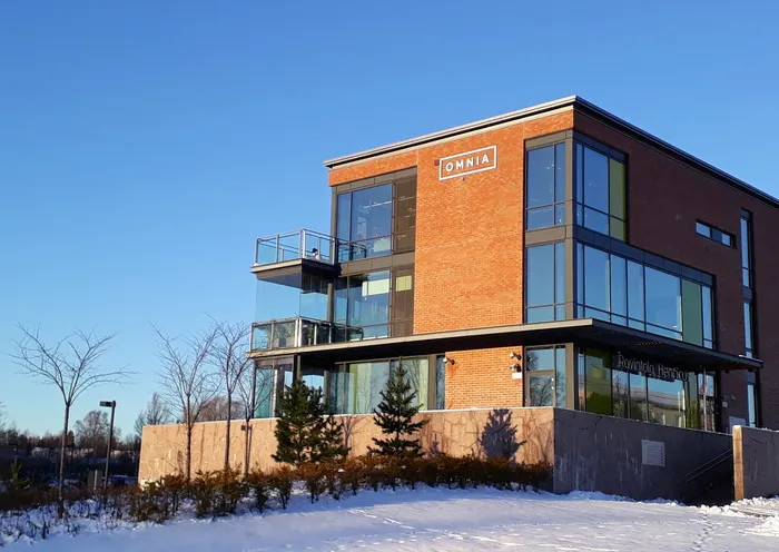 埃斯波，芬兰，埃斯波奥尼亚中心，建筑，埃斯普中心，职业学院，奥尼亚，冬季