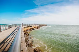 美国, 塞巴斯蒂安湾州立公园, 天空, 夏季, 船, 钓鱼, 码头, 水景