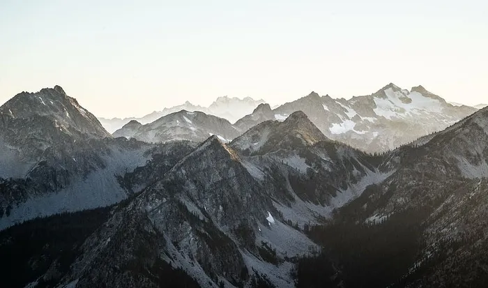 风景，山，自然，风景，雪，冬天，山，风景-自然