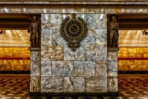 俄罗斯圣彼得堡，地铁，艺术，地铁，火车站，地铁，地铁站