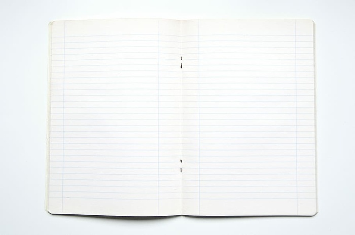 白纸，笔记本，文案，练习本，笔记，纸张，教育，学校