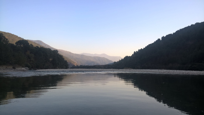 不丹，自然，湖泊，自然美景，风景，山脉，宁静，平静