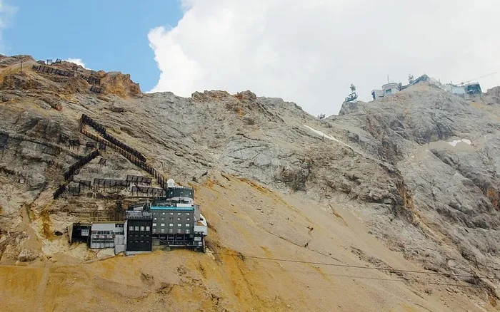 Zugspitze、Schneefernerhaus、Mountain、summit、研究站、环境、科学、悬念