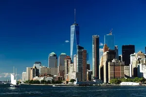城市景观摄影，一座，世贸中心，城市，城市景观，曼哈顿，一座dom大厦，摩天大楼