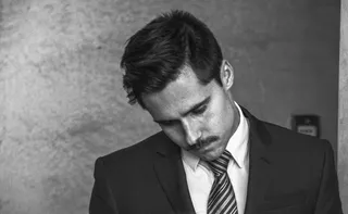 男士，穿着，黑色，上衣，面朝下，面试，领带