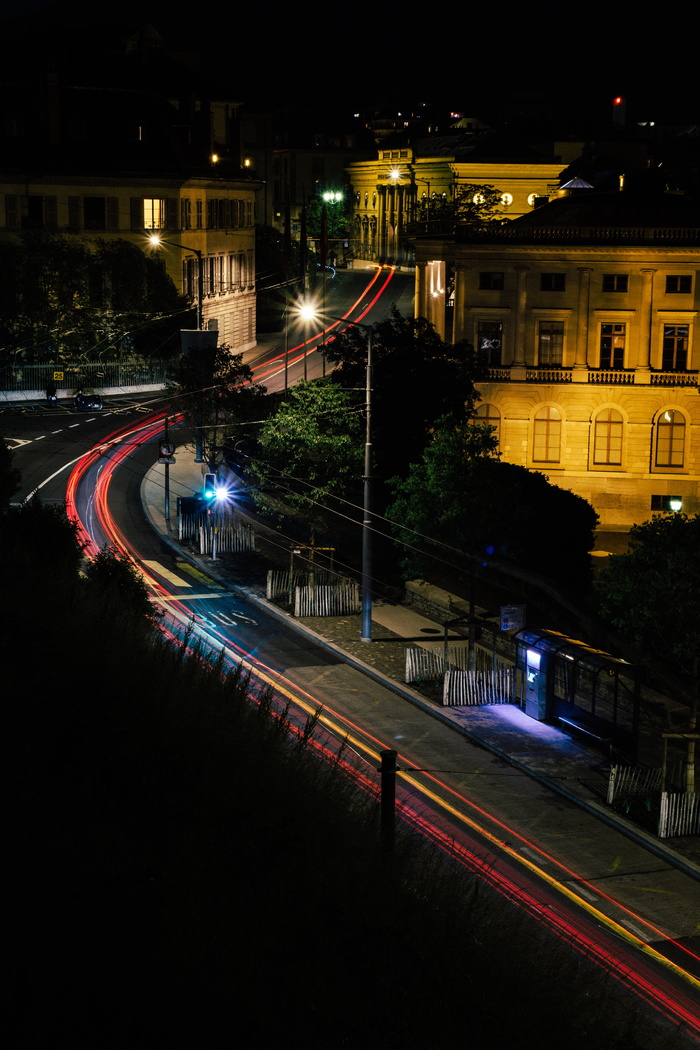 timelapse照片、街道、夜间、建筑、建筑、基础设施、道路、灯光