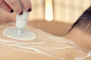 物理疗法，热疗，tecartheraphy，cim，电容性，菜鸟图库，成人，一人